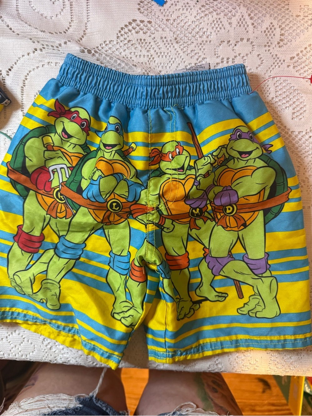 2016 Teenage Mutant Ninja Turtles Kids Swim Trunks - Blue & Yellow